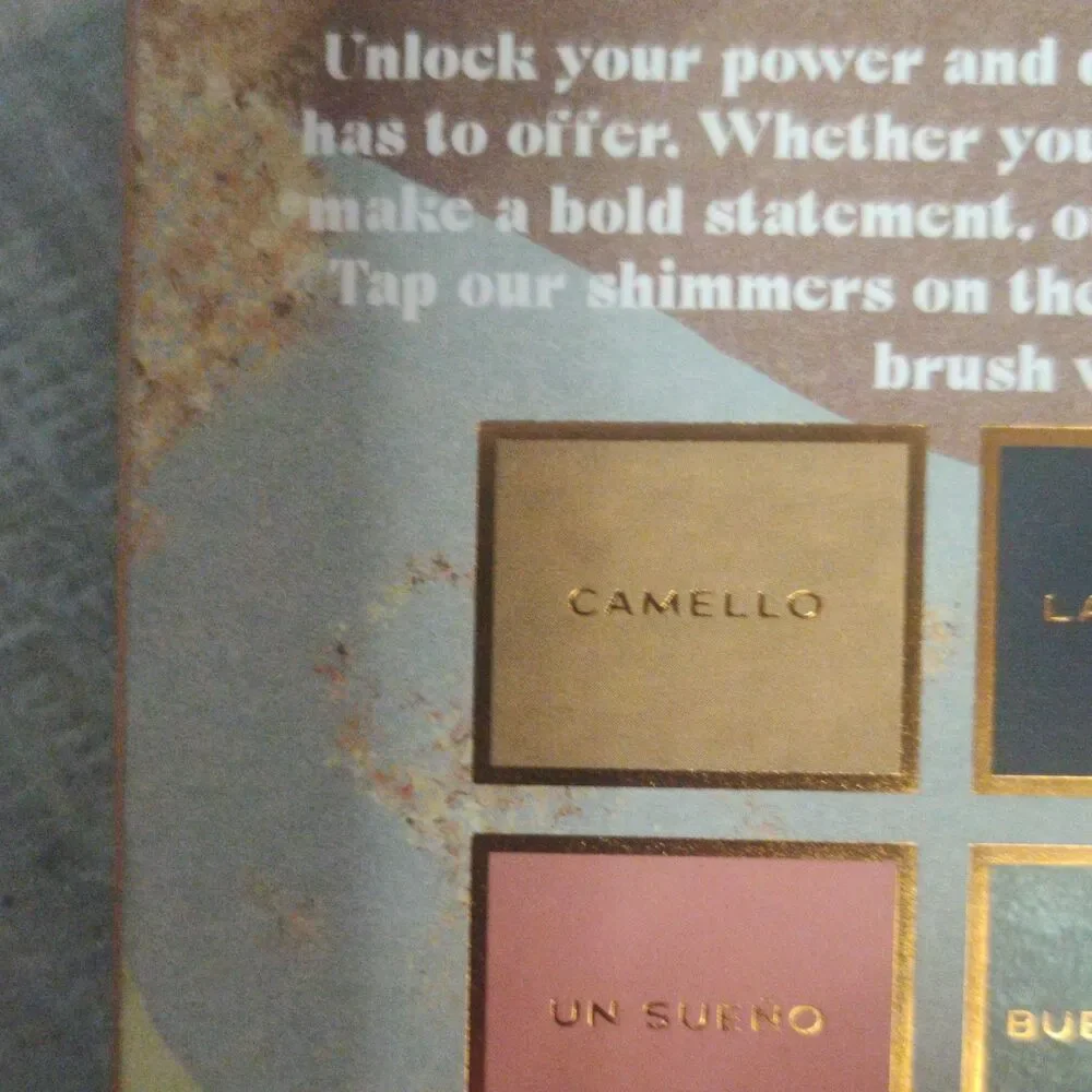 Alamar Destino Eyeshadow Palette Pressed Powder Shimmer Vegan 10 Shades
